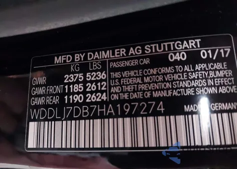 2017 Mercedes-Benz Cls 550 from USA, damaged, VIN WDDLJ7DB7HA197274